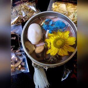 Wicca candle with a gift of protection inside. Breakups. Paganism. With...